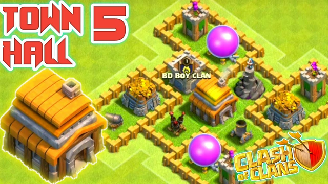 Town Hall 5 Farming Base + Trophy Base Clash of Clans CoC TH5 | Clash Of Clans (COC 2021) G.W.PUPPET