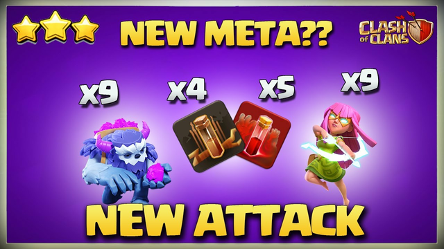 New Attack Strategy - Skelly Quake Super Archer Yeti Smash - Crushing All Bases Clash Of Clans Coc
