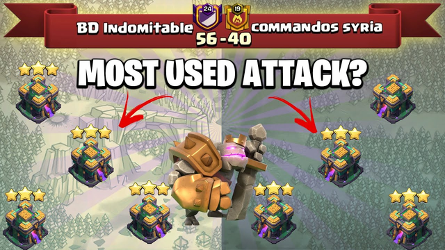 Most Over Used Attacks in Classic War For  EASY 3 Stars! 20 v 20 TH14 War - Clash Of Clans