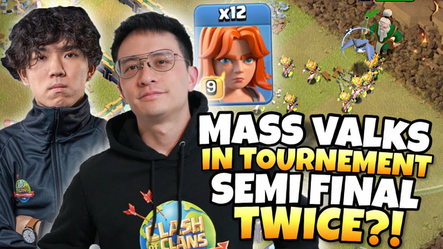 X-Team used VALKS against Queen Walkers TWICE in $20,000 Tournament Semi Finals?! Clash of Clans