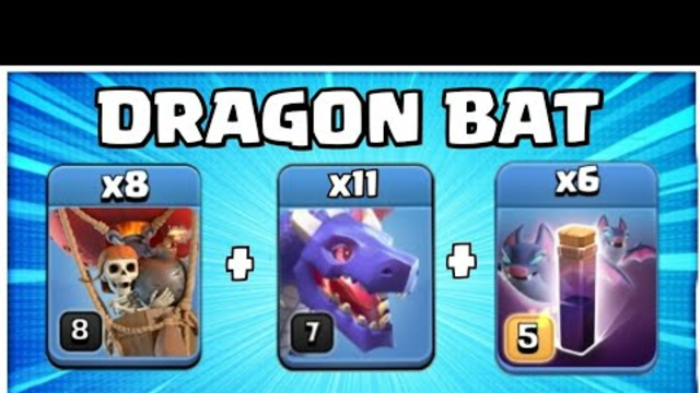BEST TH12 Dragon Attack for 3 stars! How to Use DragBat ! TH12 Dragon Bat Attack (Clash of Clans)