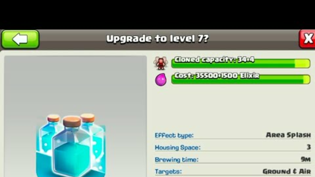 Clone Spell Upgrade to Max Level Upgrade Cost and Time Clash Of Clans #shorts