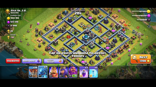 Clash Of Clans (COC) # Attack with Electro dragon and Balloons #
