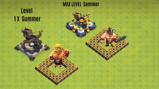 Clash Of Clans ||  LEVEL 1 Summer VS MAX LEVEL SUMMER