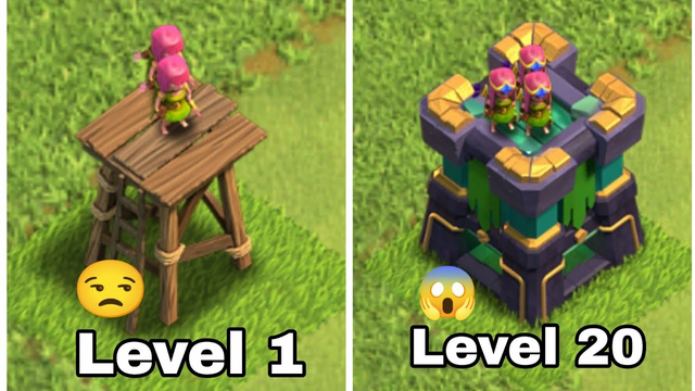 Archar Tower Evolution Level 1 to Level 20 | Clash Of Clans | The OTP Gaming