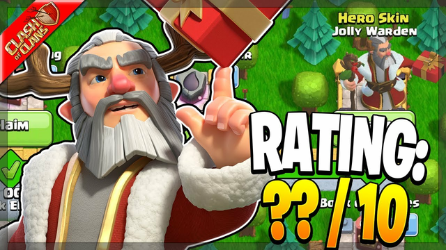 Gemming and Reviewing the December Jolly Warden Gold Pass! (Clash of Clans)