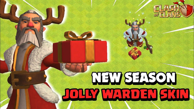 New Season Gold Pass Jolly Warden Skin - Clash of Clans.