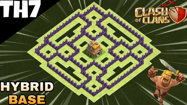 New Best TH7 HYBRID Base 2021 | COC Town Hall 7 (TH7) Hybrid Base with Copy Link - Clash of Clans