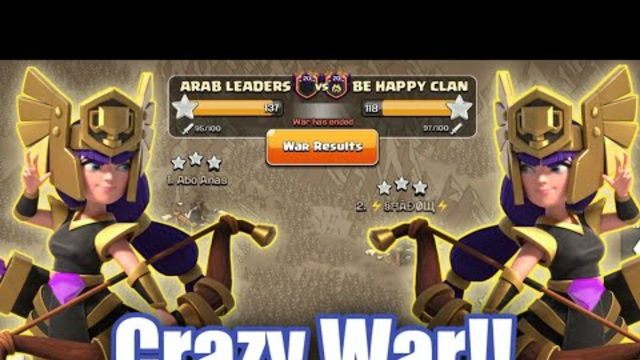 ARAB LEADERS vs BE HAPPY CLAN | Th14 Pro War Attacks | Clash Of Clans