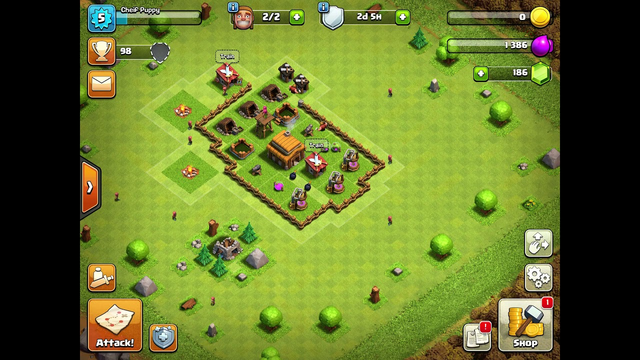 Clash of clans Part 2 Town hall 3!