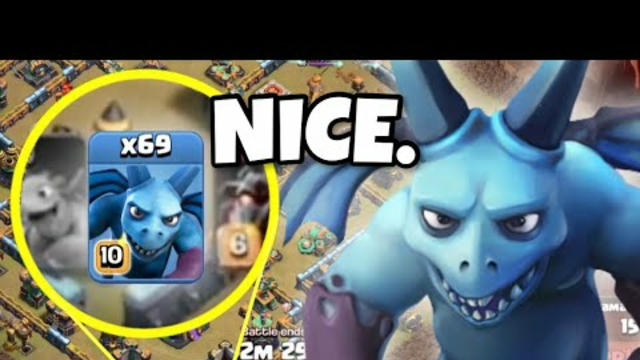INSANE 69 Minion attack just a SAMPLE of this INSANE WAR! Clash of Clans eSports