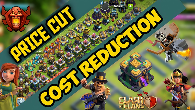 Upcoming Update , Price cut , cost reduction in Clash of clans , Buildings Troops Heros , COC TAMIL
