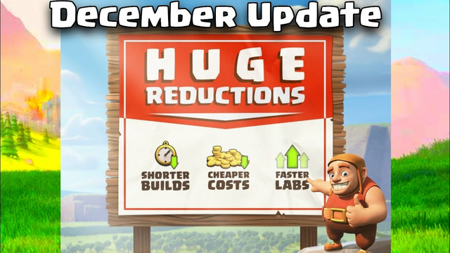 Huge Reduction before December update in clash of clans || Reduction cost with time