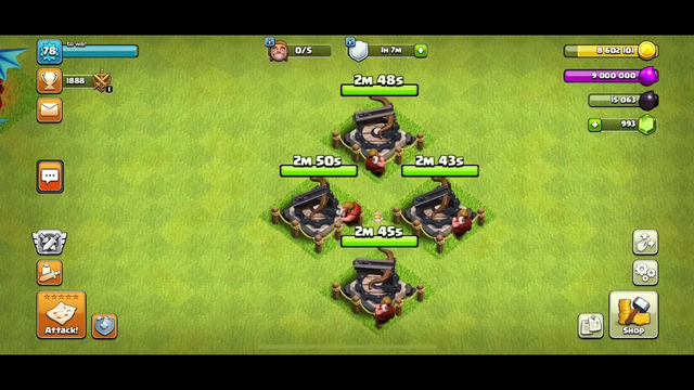 Clash of clans X-Bow upgrading to level 2