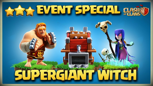 UPDATED! OP Th12 Super Giant Witch Attack Strategy | Th12 Zap Super Giant Witch 3 Star Attack in Coc