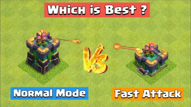 Normal Archer Tower vs FAST Attack Archer Tower | Clash of Clans
