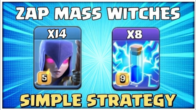 Easy Triple Stars! TH12 Zap Witch is the Easiest TH12 Attack Strategy! Th12 CWL Attack Strategy COC