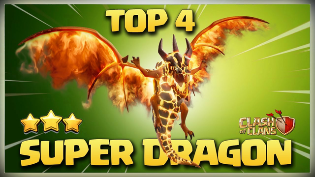 TOP 4 Super Dragon Attack | New Th12 Super DragBat Attack | Th12 Zap Super Dragon 3 star Attack Coc