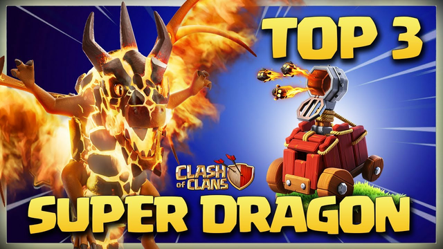 TOP 3 Super Dragon Attack | New Th13 Super DragBat Attack | Th13 Zap Super Dragon 3 star Attack Coc