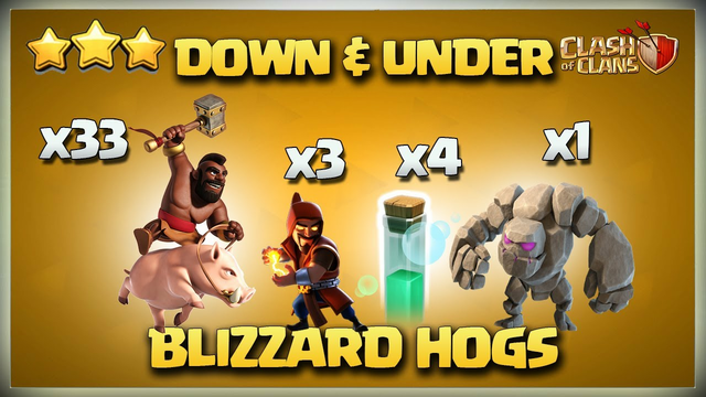 Th12 Blizzard Hogs Attack Strategy | Th12 Mass Hog Attack Strategy | Best Th12 Attack Strategy coc