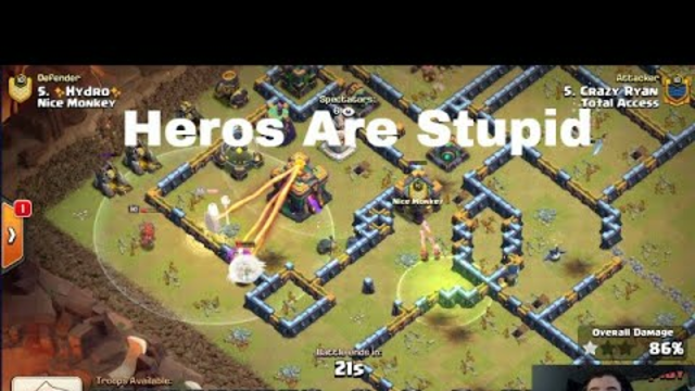 When Your Heros Are Dumb In Clash Of Clans (Clash Of Clans Esports)