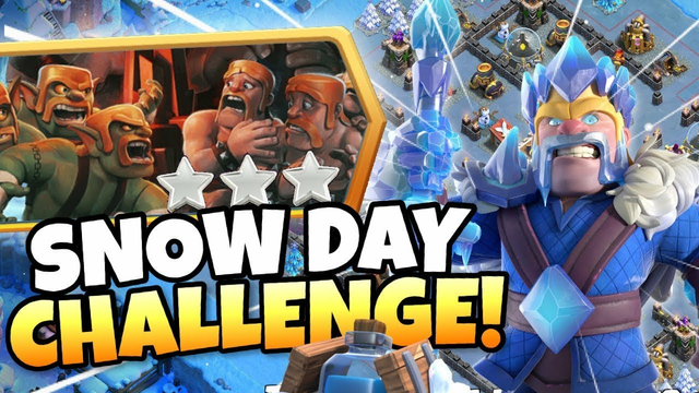 How to 3 Star Snow Day Challenge (Clash of Clans)    linkhttps://youtu.be/8hoBky5Mj80