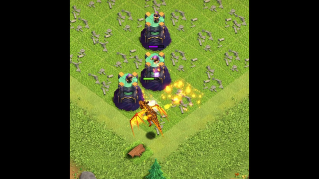 Super Dragon Vs Wizard Towers Formation | Clash Of Clans