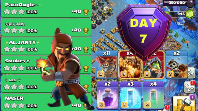 New Season Day 7 Legend League Attack Strategy - TH14 SUPER DRAGON SPELL INVISIBLE | CLASH OF CLANS