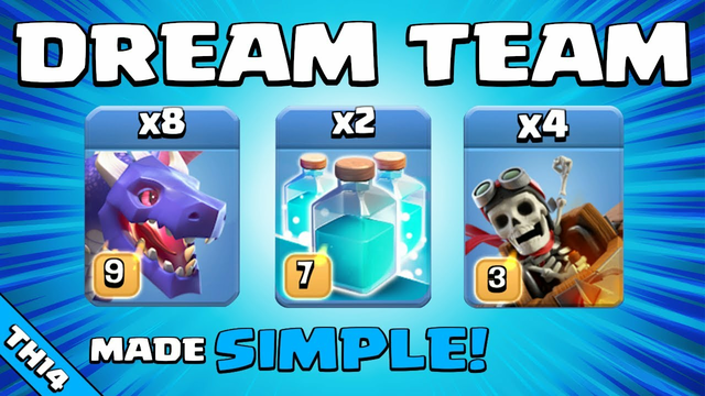 DREAM TEAM = 3 STAR SPAM!!! TH14 Attack Strategy | Clash of Clans
