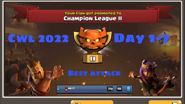 CLAN WAR LEAGUE (CWL) TH14 Best Attack Day 1-7 | Clash Of Clans