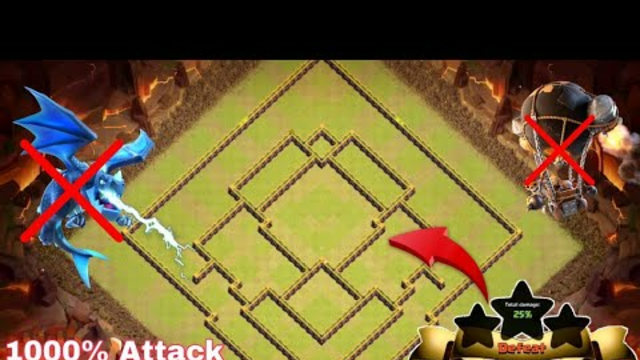 Anti Electro Dragon, Anti Baloons, Anti 3 Stars, TH14 War Base Layout With Link - clash of clans