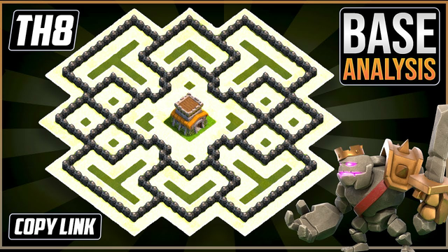 The NEW BEST TH8 HYBRID/TROPHY[defense] Base 2022!! Town Hall 8 Hybrid Base Design - Clash of Clans
