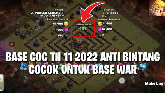 Base CoC TH 11 2022 Anti Bintang Cocok Untuk Base War - Clash of Clans