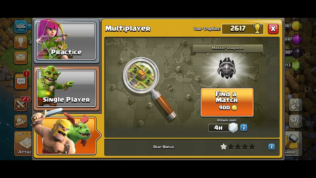 attacks in easy way for loot and trophies pushing / clash of clans