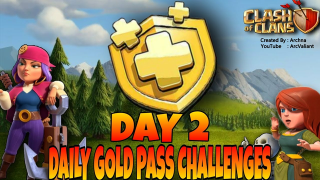Day 2 Gold Pass Challenge | No Spell Challenge | Clash of Clans