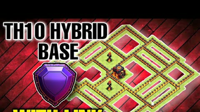 New Best Th10 Hybrid Base With Link | Trophy/Loot Farming Th10 Base 2022 | Clash Of Clans