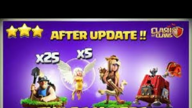 CLASH OF CLANS NEW BEST ATTACK WITH QUEEN WALK AND MINERS