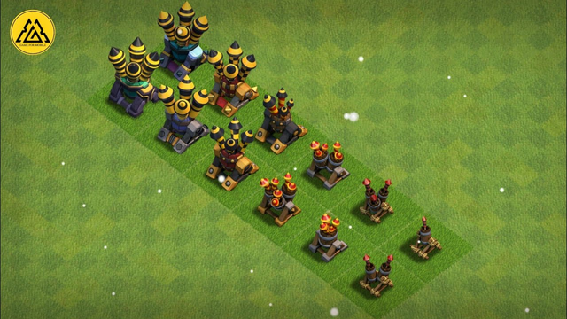 Air Defense Vs Flying squad !! Clash of Clans