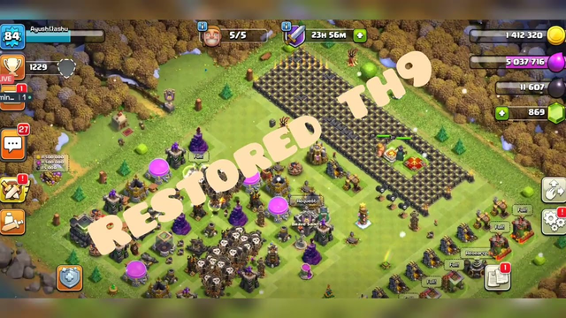 #Clashofclans TOWNHALL9 Restored after one year... #shorts #trending #cocupdate2022 17 February 2022