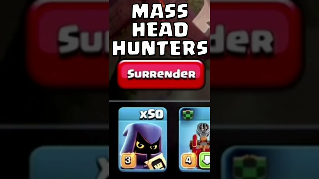 Mass Head Hunter 3 Star in Clash of Clans!