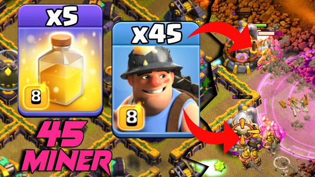 45 Miner Attack Strategy With 5 Healing - Best Th14 Attack Strategy 2022 Clash Of Clans Town Hall 14