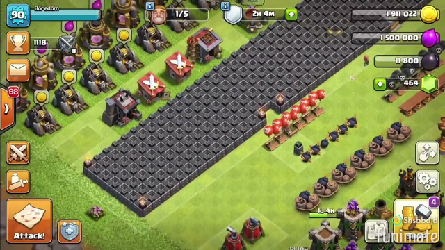 Clash of clans wall upgrade!
