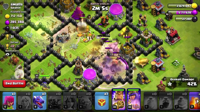 Clash of Clans: Dead bases are everywhere~ (Live attack)