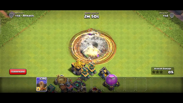 Level-14 townhall vs Max lighting spell | clash of clans | private server #fun #coc #mod