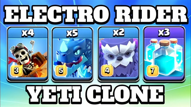 Legend League Strategy!! Th14 Dragon Rider & Electro Dragon Attack With Yeti Clone - Clash of Clans