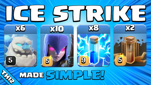 ICE GOLEMS + ZAP QUAKE = WOW!!! TH12 Attack Strategy | Clash of Clans