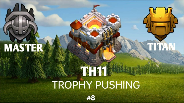 LIVE TROPHY PUSHING TO TITAN ON TOWNHHALL 11 IN COC- CLASH OF CLANS- SASHWAT GAMERZ