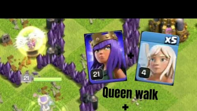 Trying queen walk in clash of clans for first time | Clash Of Clans queen walk | Coc strategies