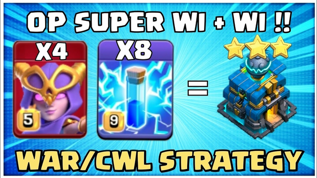 Unstoppable! TH12 Super Witch is the Easiest TH12 Attack Strategy! Th12 CWL Attack Strategy COC