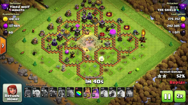 Clash of Clans (CoC): No choice, had to use the clan castle troops~
